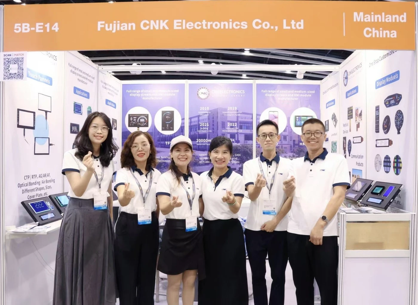 Cnk Display Products sunt prospere unveiled ad MMXXIV International Electronic Components et Production Technology Hong Kong Pre se ferre
