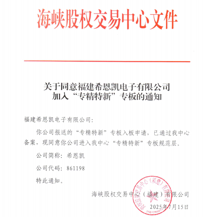 CNK Electronics Terras feliciter in 